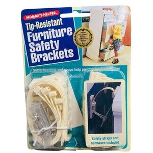 Mommy's Helper Tip-Resistant furniture Safety Brackets New Sealed